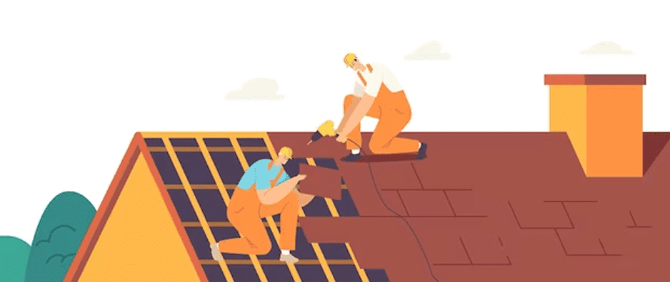 Roofing company with home builder