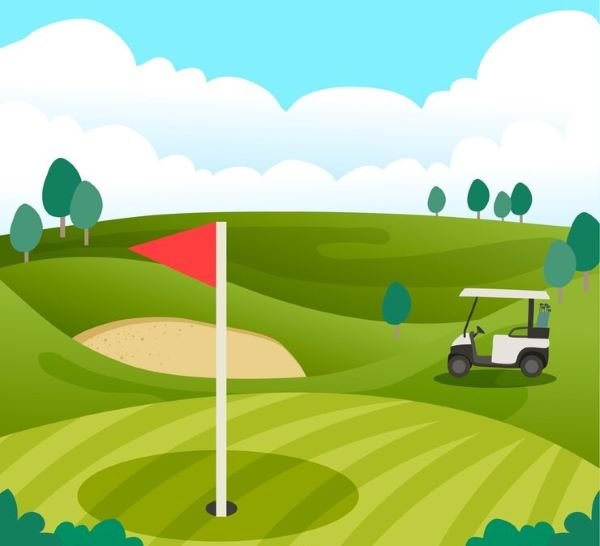 golf course background flat
