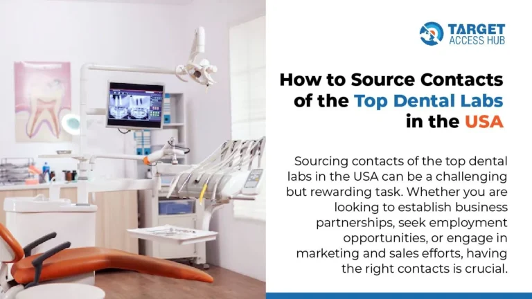 How to Source Contacts of the Top Dental Labs in the USA ?